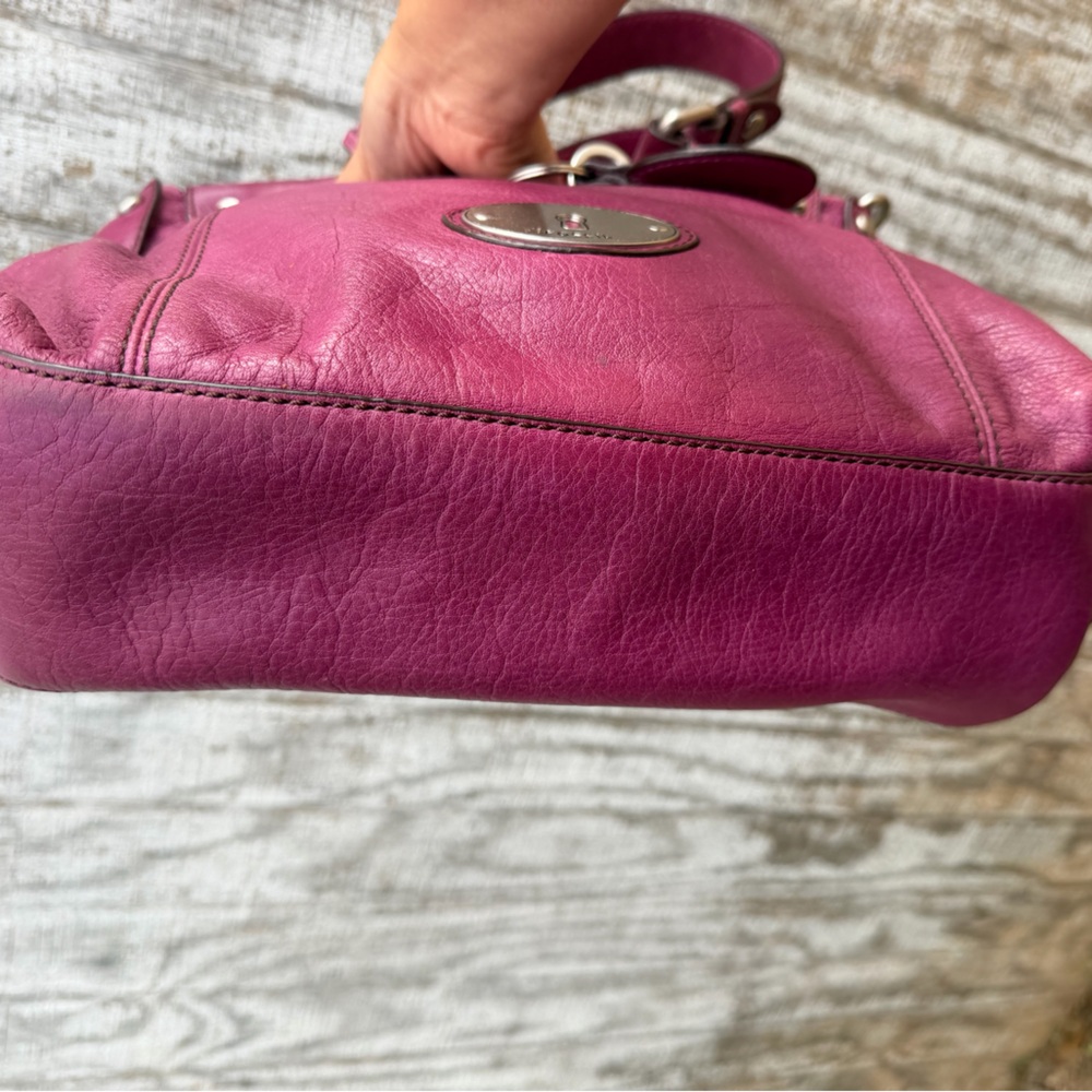 Fossil Burgundy Leather Satchel - Picture 8 of 16